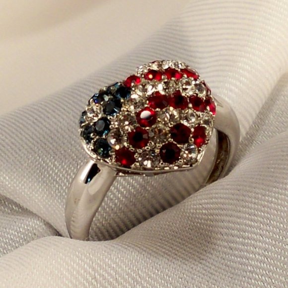 NEW Victoria Wieck Heart of American Cubic Zirconias Silver Ring - Picture 4 of 10